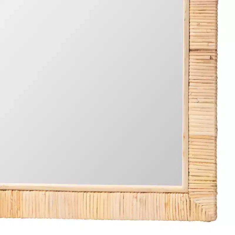 Specchio da parete rettangolare Bohemian Natural Rattan