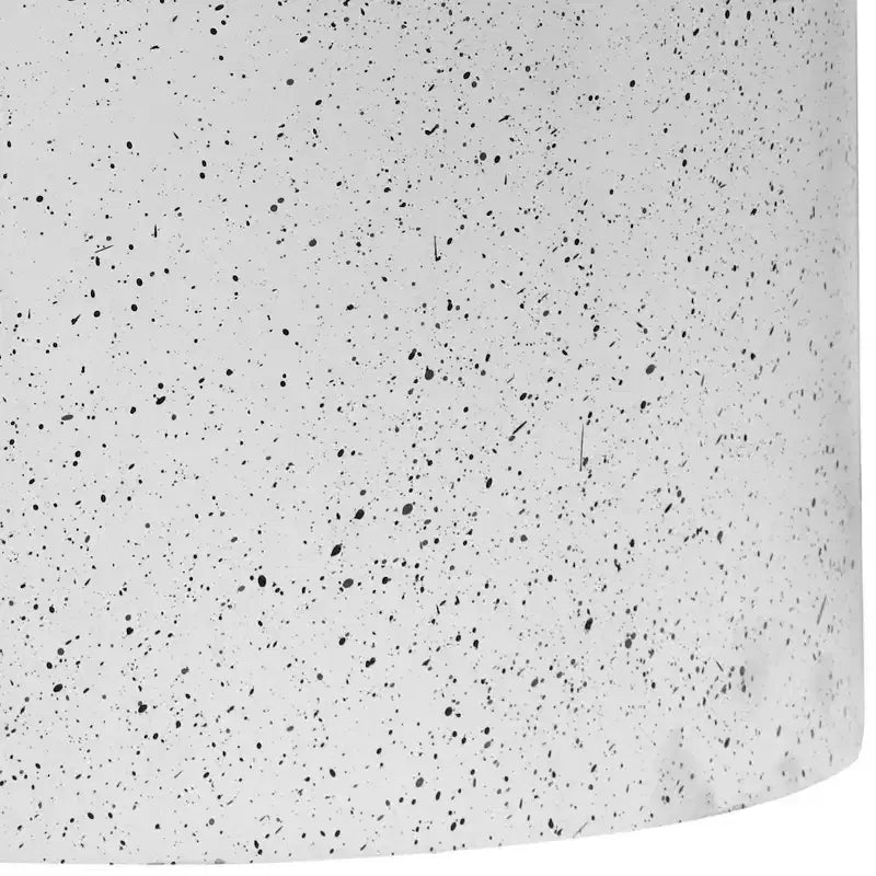 Tavolino rotondo in ferro con ripiano in terrazzo, nero