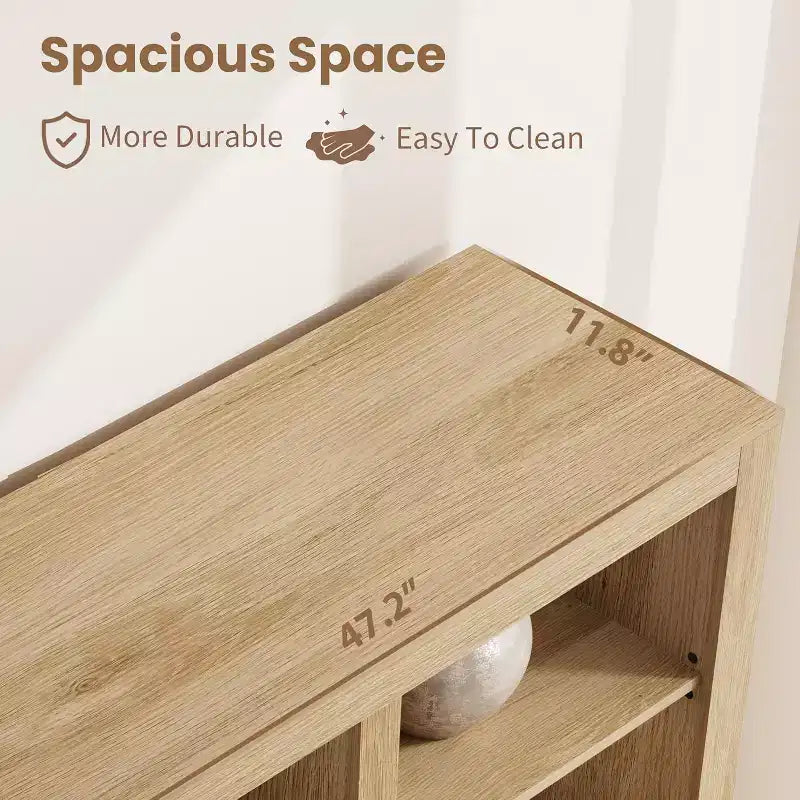 Libreria alta 72" con 4 cassetti, scaffale portaoggetti da terra in stile rustico per camera da letto, soggiorno, ufficio domestico
