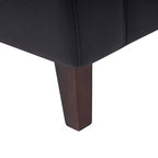 Sedia da reception modulare imbottita con gambe in noce