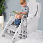 Sgabello pieghevole per bambini per lavandino del bagno, sgabello regolabile a 3 gradini per bambini con maniglie, per l'addestramento al vasino, scaletta in piedi per la scuola materna
