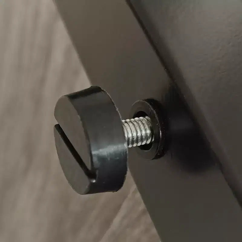 Tavolino Laterale Industriale Moderno - Piano in Vetro Temperato e Legno MDF Naturale con Struttura in Metallo per Camera da Letto e Soggiorno