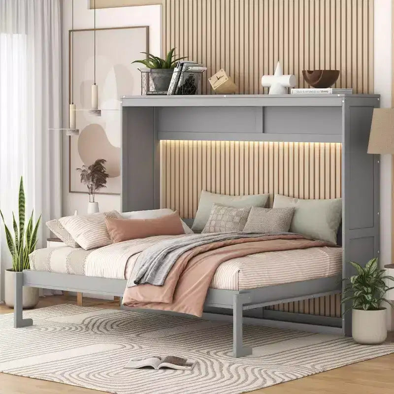 Polibi Convertible Space-Saving Murphy Wall Bed