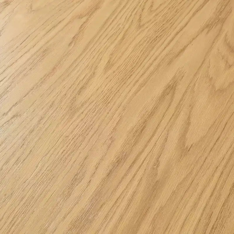 Tavolo da pranzo rotondo da 132 cm in legno massello per 4-6 persone con base affusolata scanalata, naturale