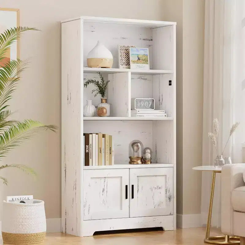 Libreria con ante Scaffale moderno con luci a LED Libreria da fattoriaGrand Display Racks Libreria per l'ufficio domestico