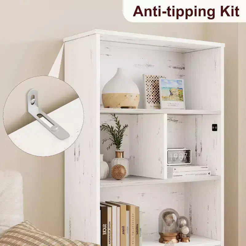 Libreria con ante Scaffale moderno con luci a LED Libreria da fattoriaGrand Display Racks Libreria per l'ufficio domestico