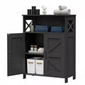 Dcolora Farmhouse Bathroom Cabinet with 2 Doors & Adjustable Shelves
