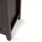 Mobile contenitore basso da 35" con ante in vetro, Marrone brunastro