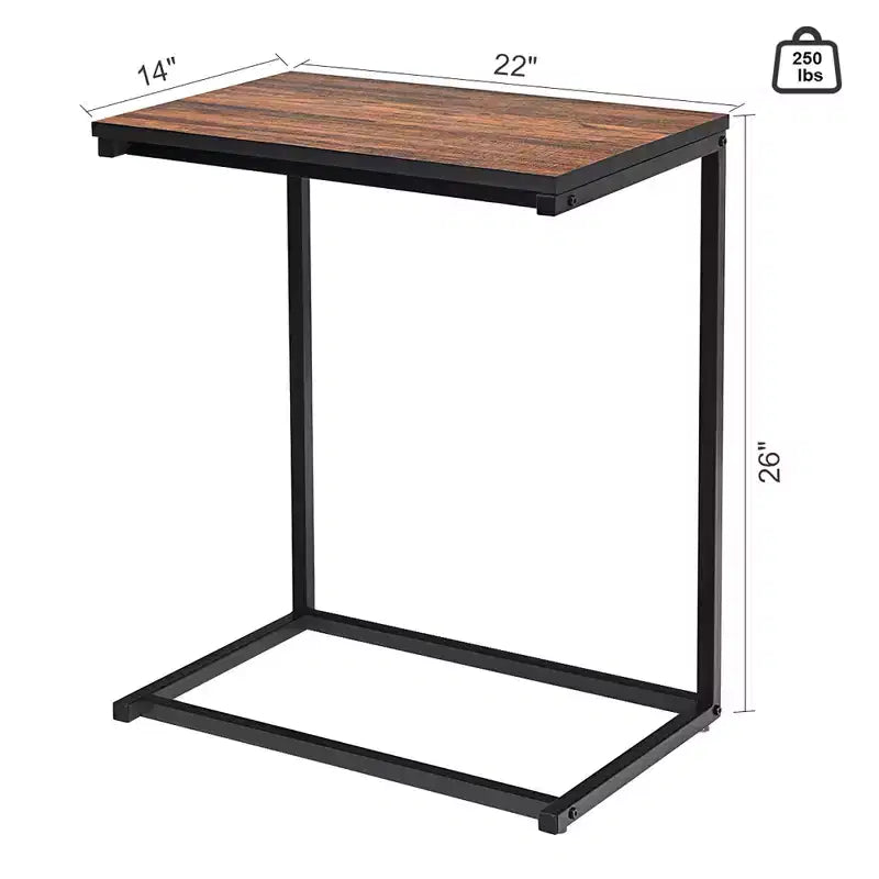 Tavolino con Supporto per Laptop a C da 26", Mobili per Ufficio Domestico