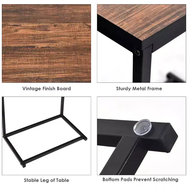 Tavolino con Supporto per Laptop a C da 26", Mobili per Ufficio Domestico